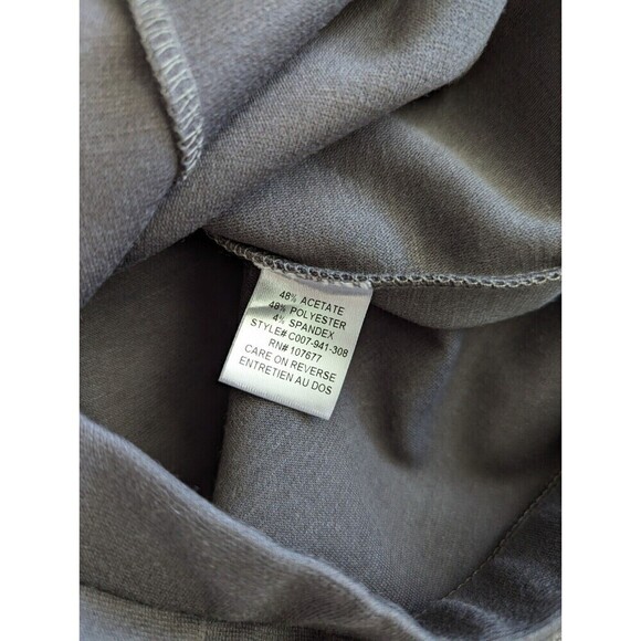 Alice Olivia Ponte Pants Gray Snap Ankle Size Medium - Picture 8 of 12